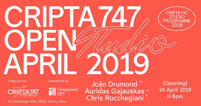 Open Studio Aprile - CRIPTA747 Studio Programme 2019